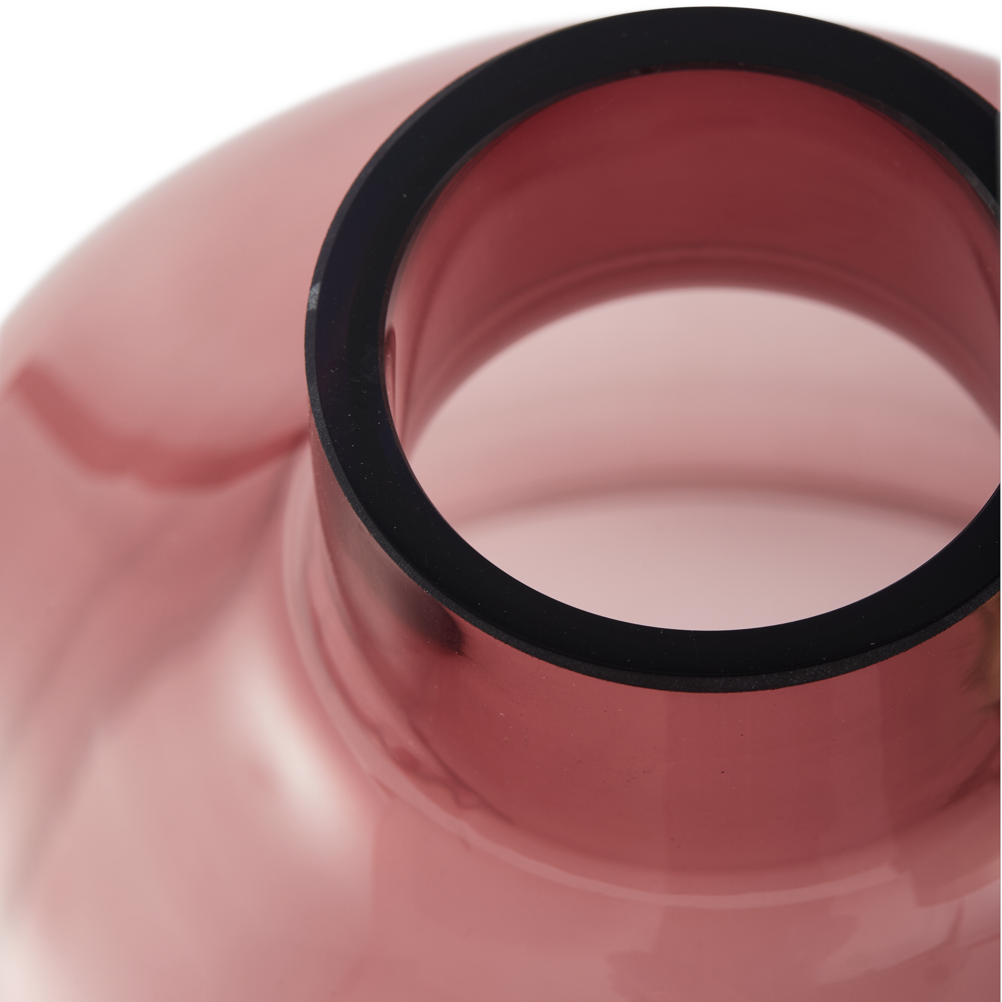 Runde Glasvase Formy S von Polspotten mit Farbverlauf