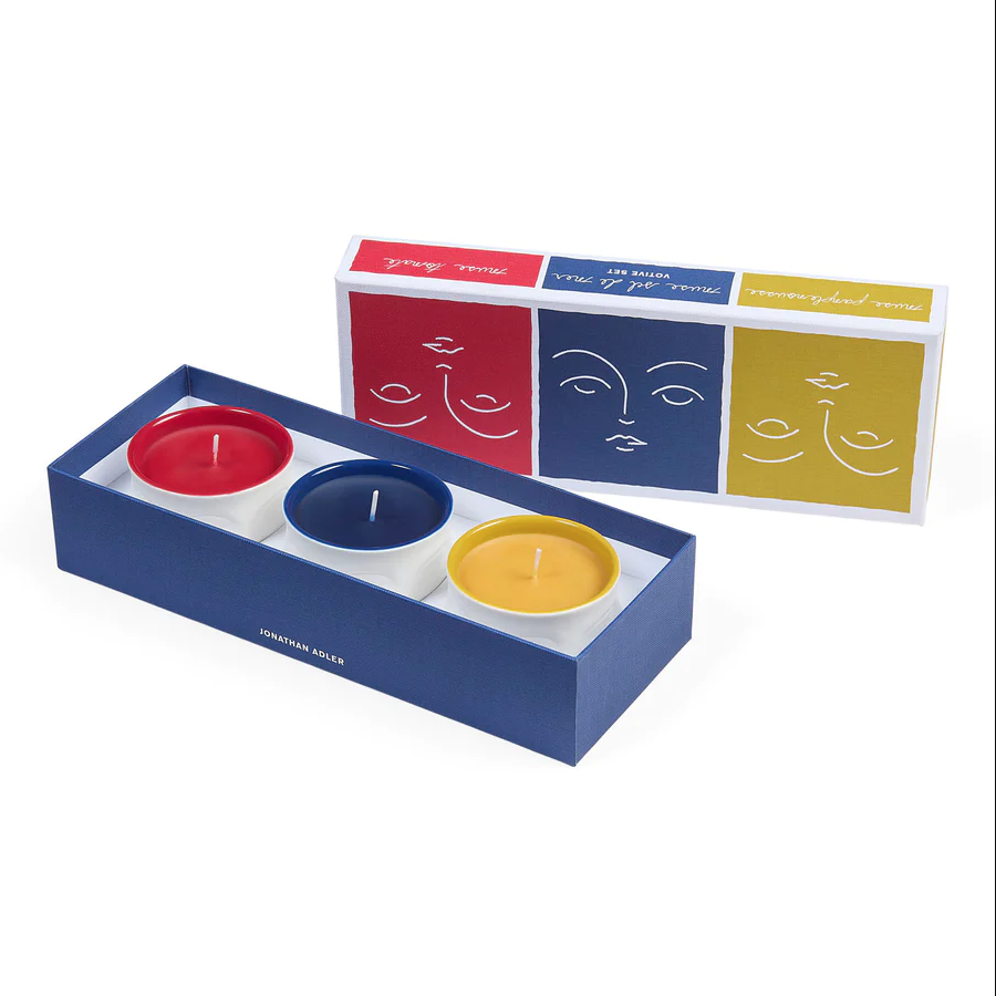 3er-Set Duftkerzen MUSE COULEUR VOTIVE SET