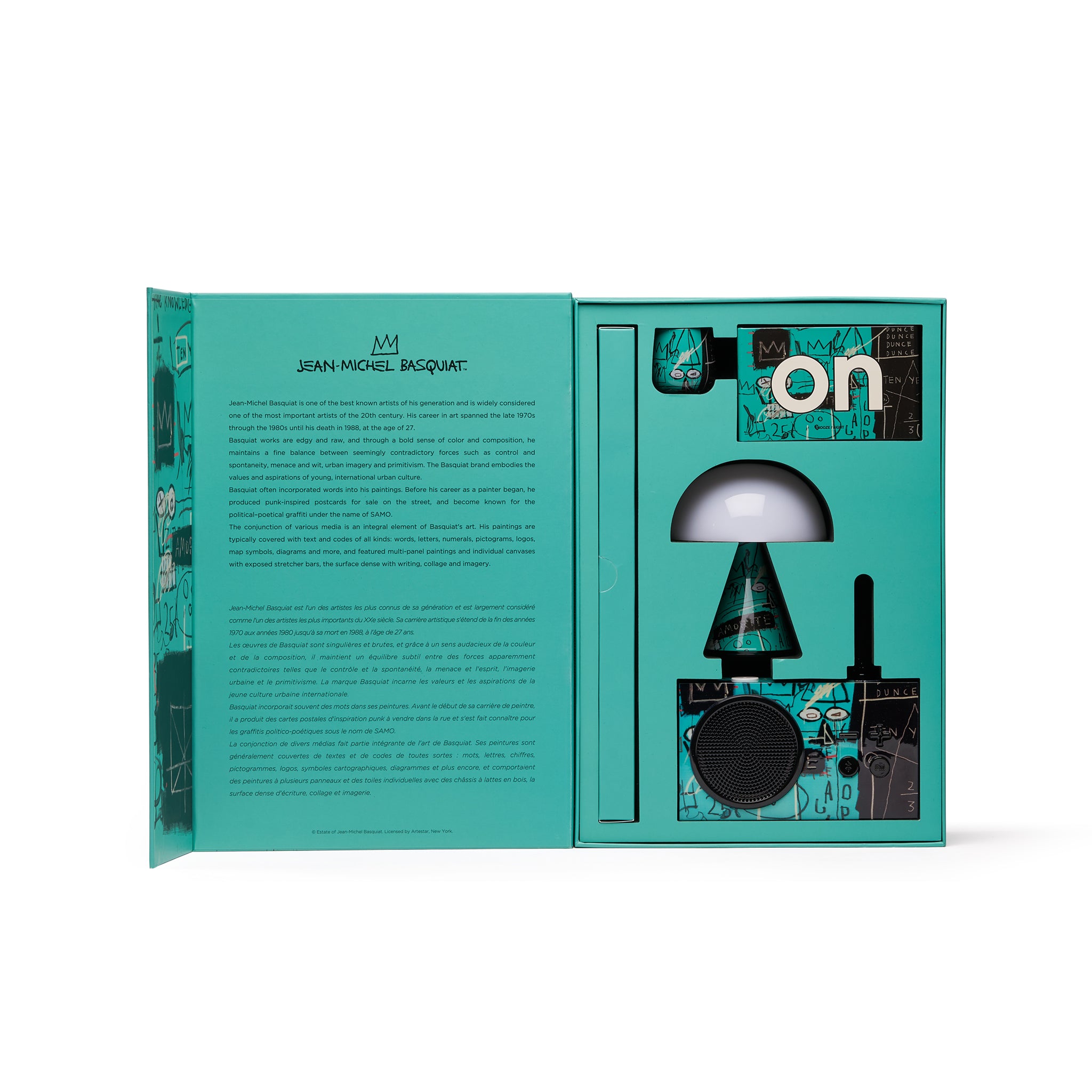 Geschenkset EQUALS PI Lexon x Jean-Michel Basquiat