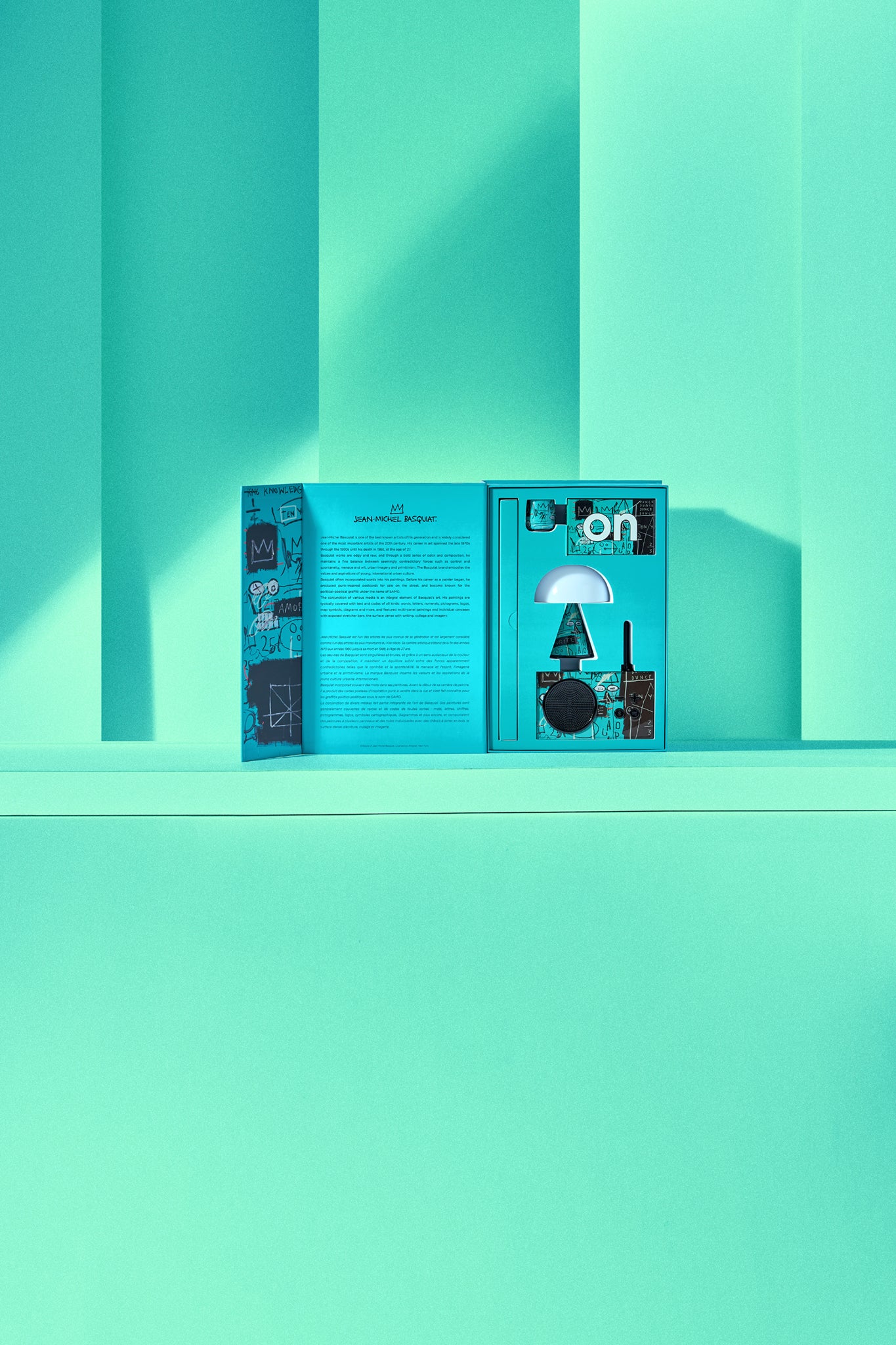 Geschenkset EQUALS PI Lexon x Jean-Michel Basquiat