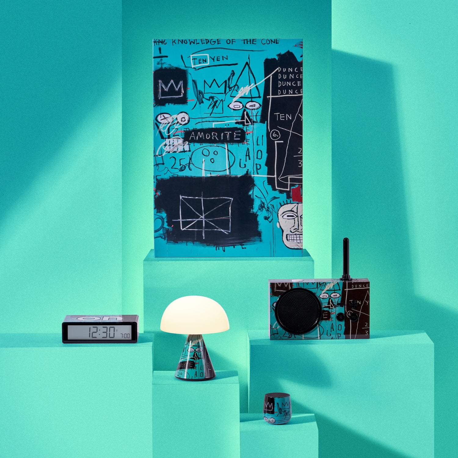 Geschenkset EQUALS PI Lexon x Jean-Michel Basquiat