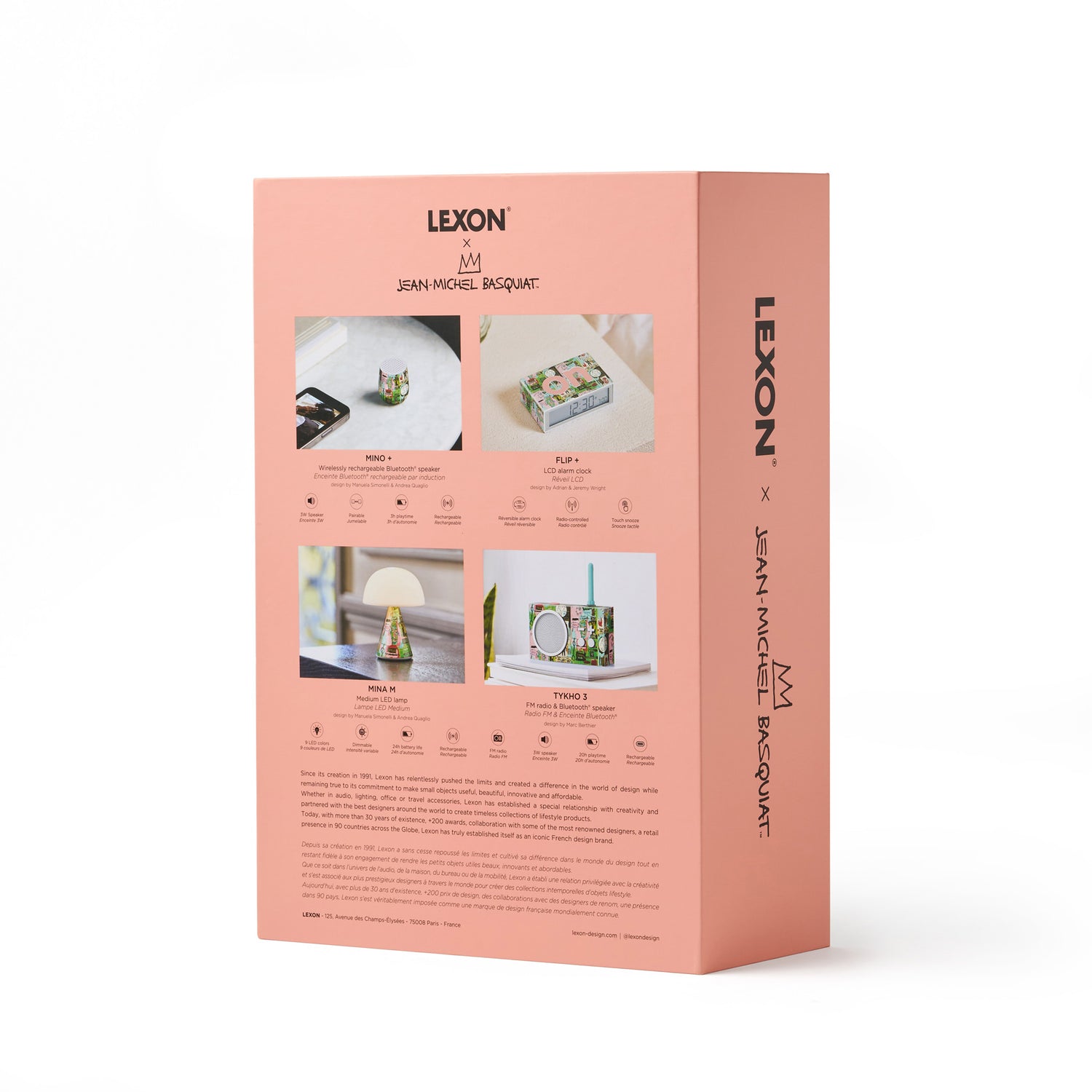 Geschenkset IN ITALIAN Lexon x Jean-Michel Basquiat