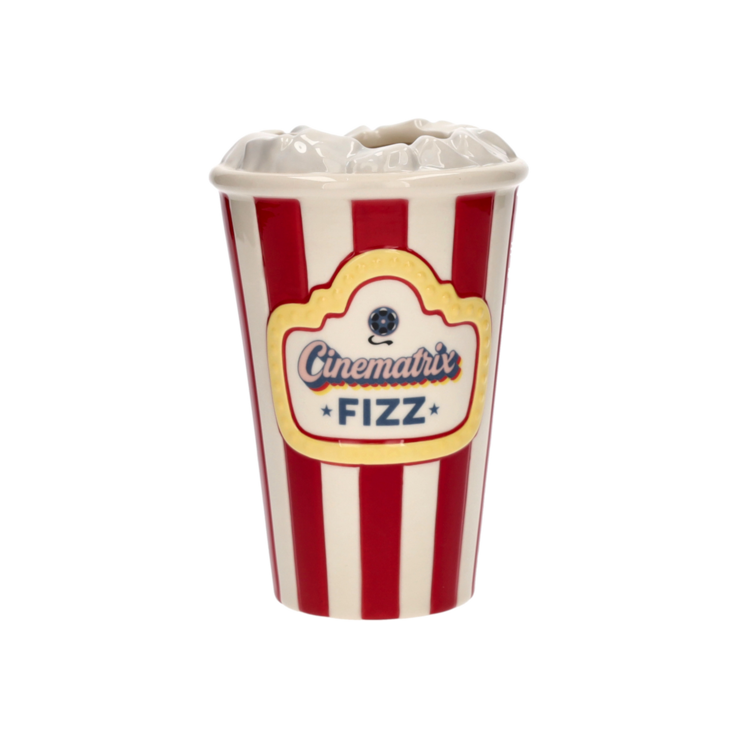 Vase CINEMATRIX von GiftCompany im Getränkebecher Design mit Eiswürfeln