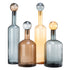 Deko Glasflaschen BUBBLES AND BOTTLES XXL in modernem cognac &amp; grau von Pols Potten
