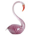 Glasfigur Schwan rose in 29cm Hoch