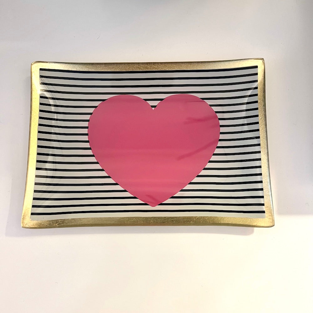 Love Plates, Glasteller HERZ 10x14,2cm