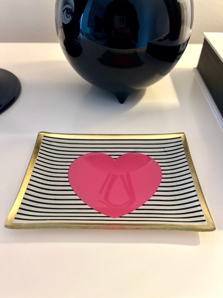 Love Plates, Glasteller HERZ 10x14,2cm