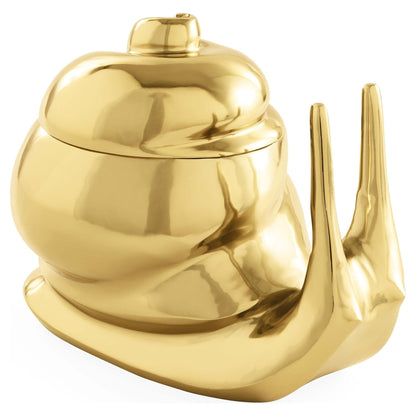 Schnecken Eiskübel aus Messing mit polierter Oberfläche