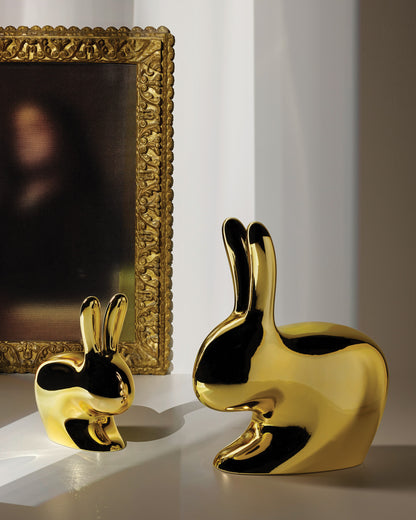 Stuhl Rabbit Chair Metal Finish in Gold