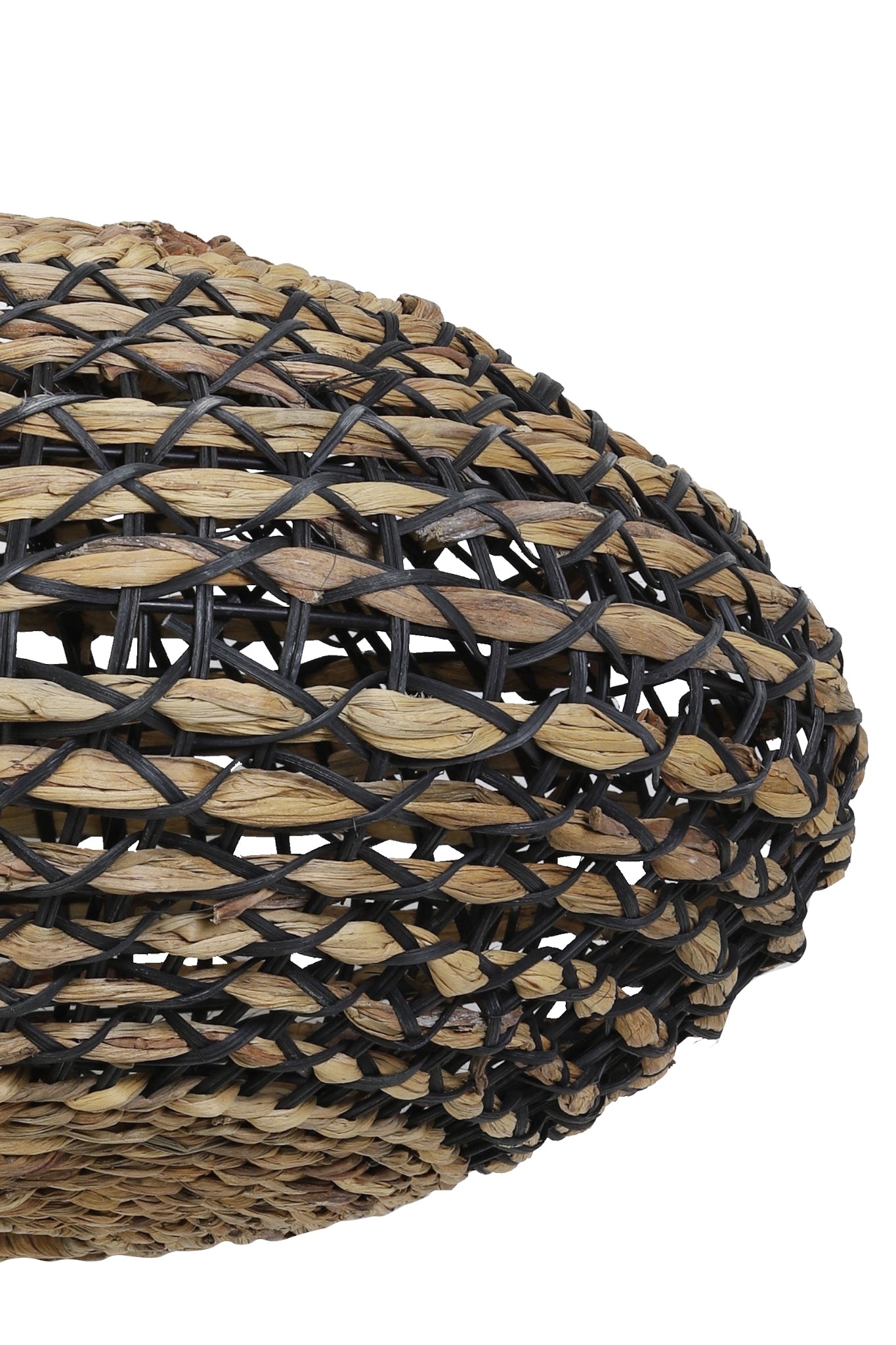 Hängeleuchte TRIPOLI Rattan naturell und schwarz Ø60x29,5 cm