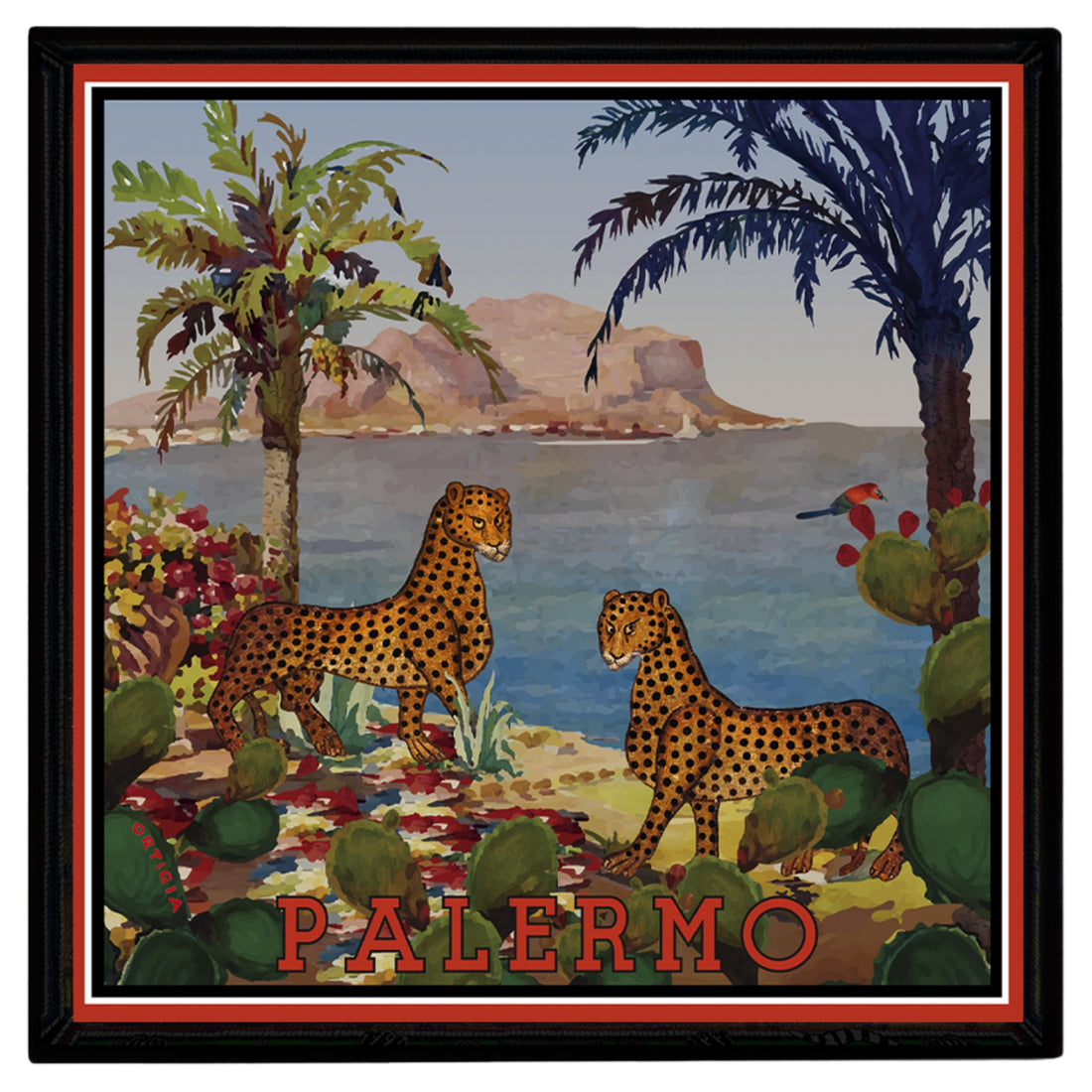 Tray Palermo 16x16cm als stilvolles Lacktablett für Wohnzimmer