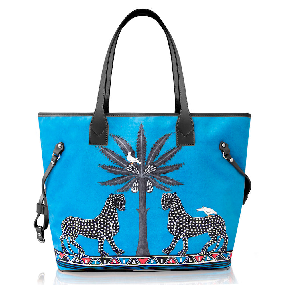 Handtasche VELVET TOTE GATTOPARDO Blau