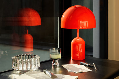 Leuchte Bell Table Light in High-Gloss Orange von Tom Dixon