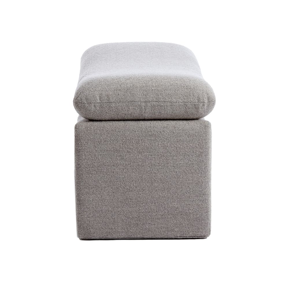 Hocker DASHA hell grau 80x40x48,5cm