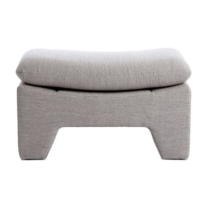 Hocker DASHA hell grau 80x40x48,5cm