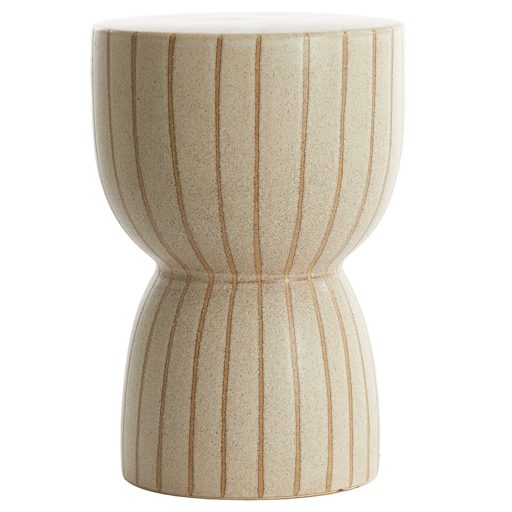 Hocker FINCA sand+braun ø 28,5x42cm der Marke Light & Living