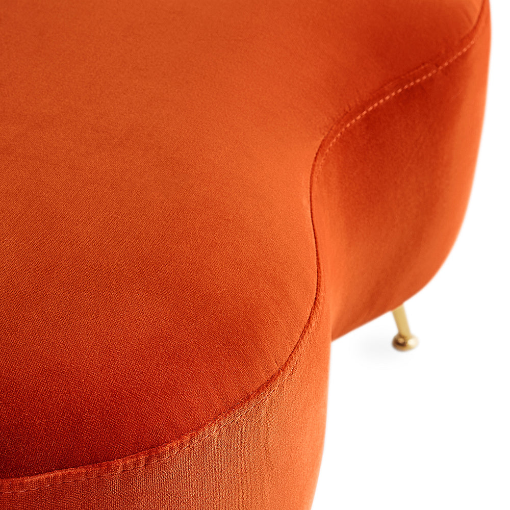 Hocker KIDNEY orange/rot von Jonathan Adler