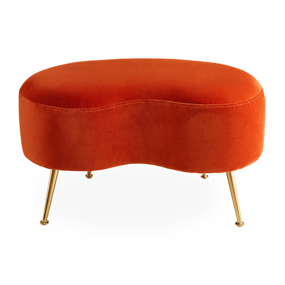 Hocker KIDNEY orange/rot von Jonathan Adler