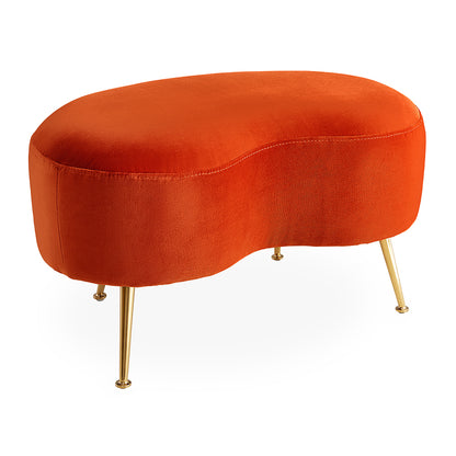 Hocker KIDNEY orange/rot von Jonathan Adler