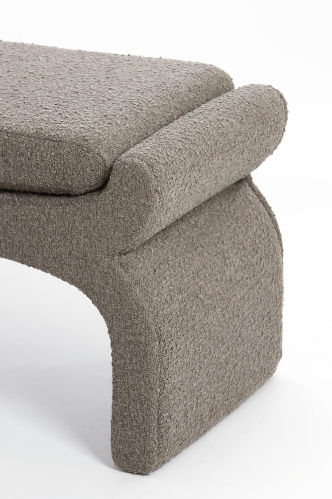 Hocker NAFYA bouclé braun 119x45x48cm