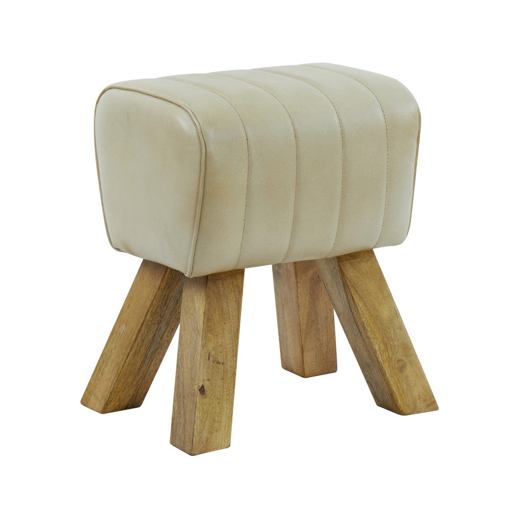 Hocker RAMY Leder sand