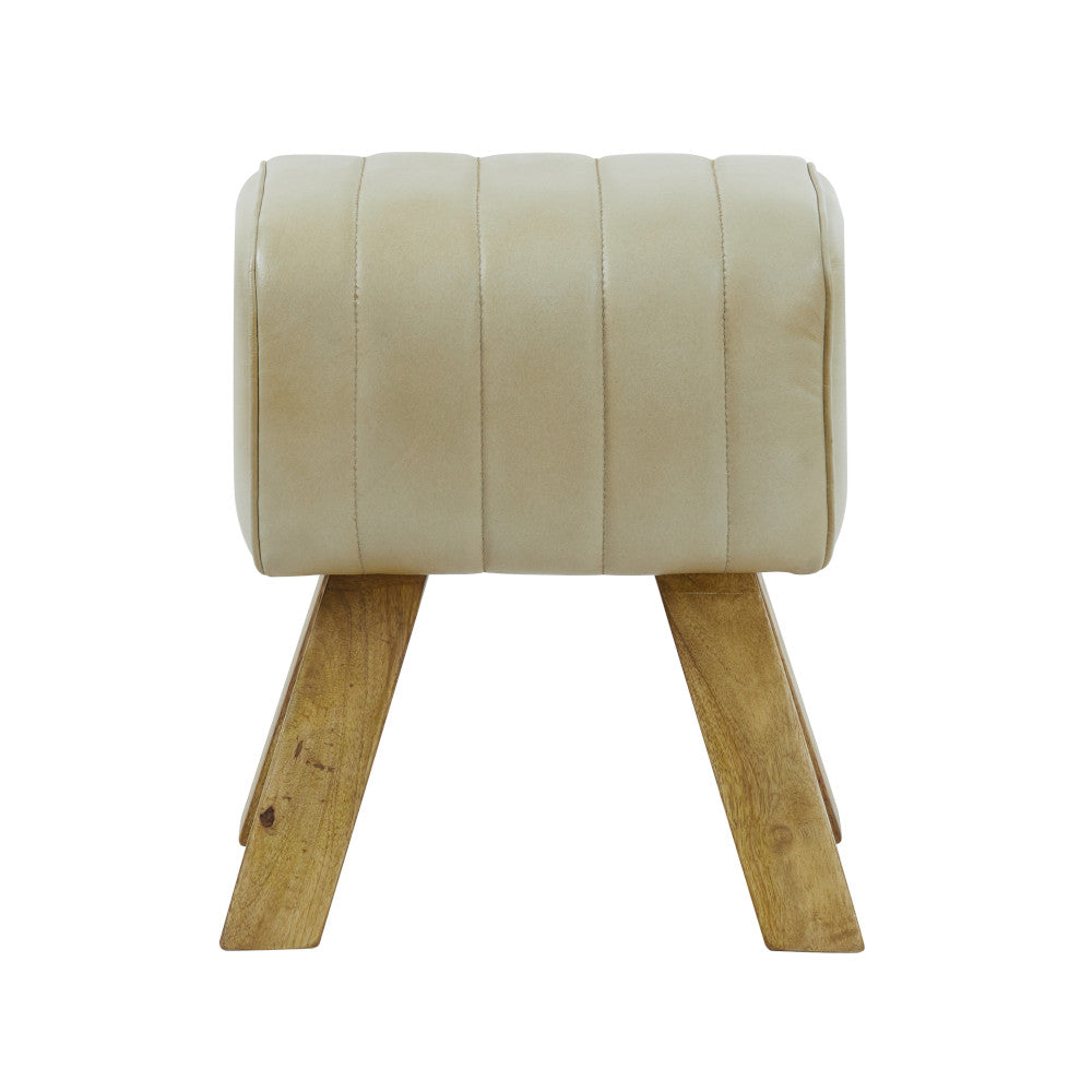 Hocker RAMY Leder sand