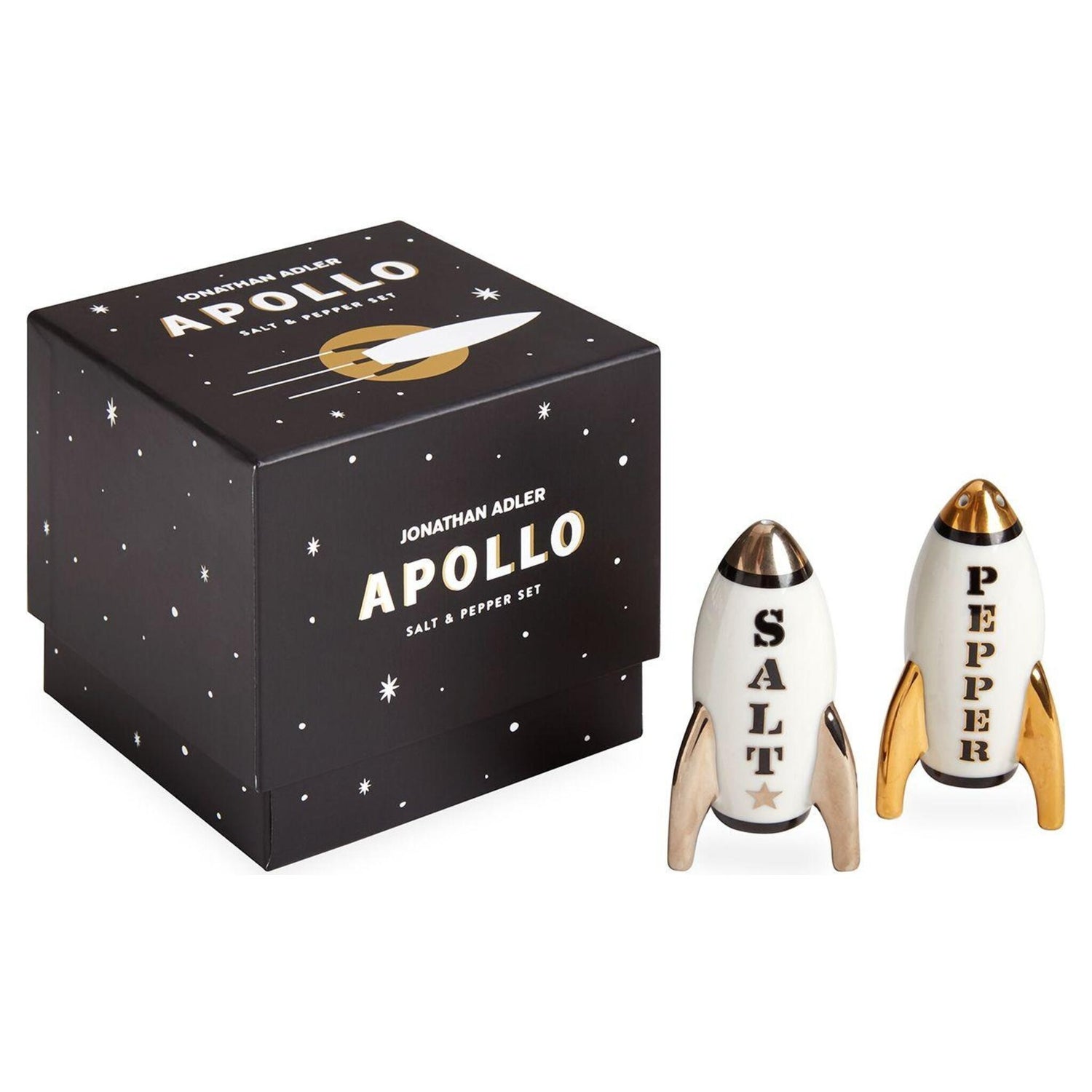 Salz und Pfefferstreuer in Form von Raketen