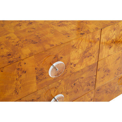 Designkommode von Jonathan Adler mit moderner Kombination aus Holz und Acryl