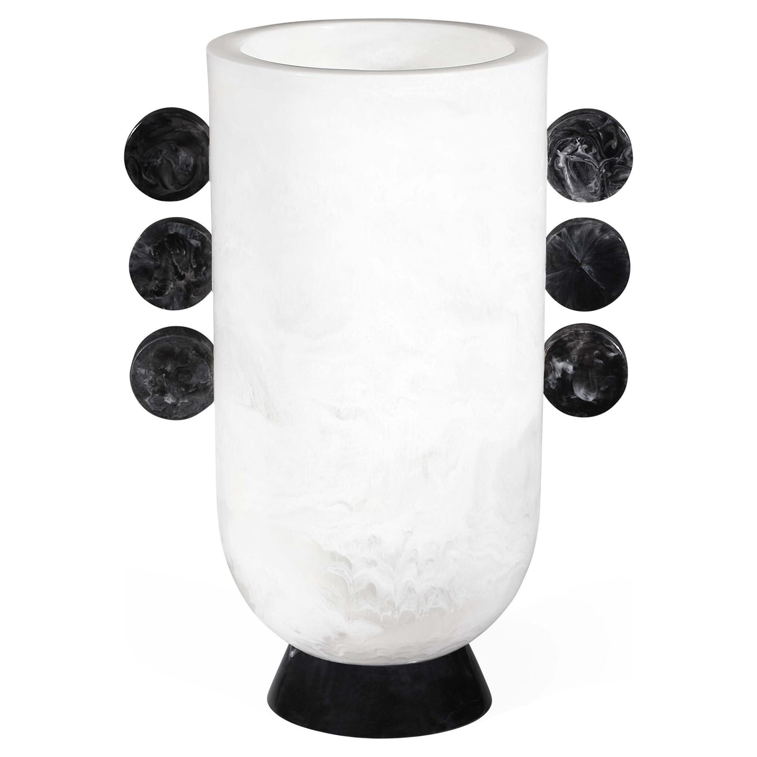 Skulpturale Dekovase aus Acryl von Jonathan Adler.