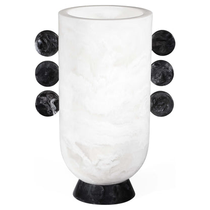 Moderne Designvase in Schwarz und Weiß von Jonathan Adler.