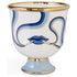 DRUGGIST PEDESTAL Bowl von Jonathan Adler in Weiß Blau Gold