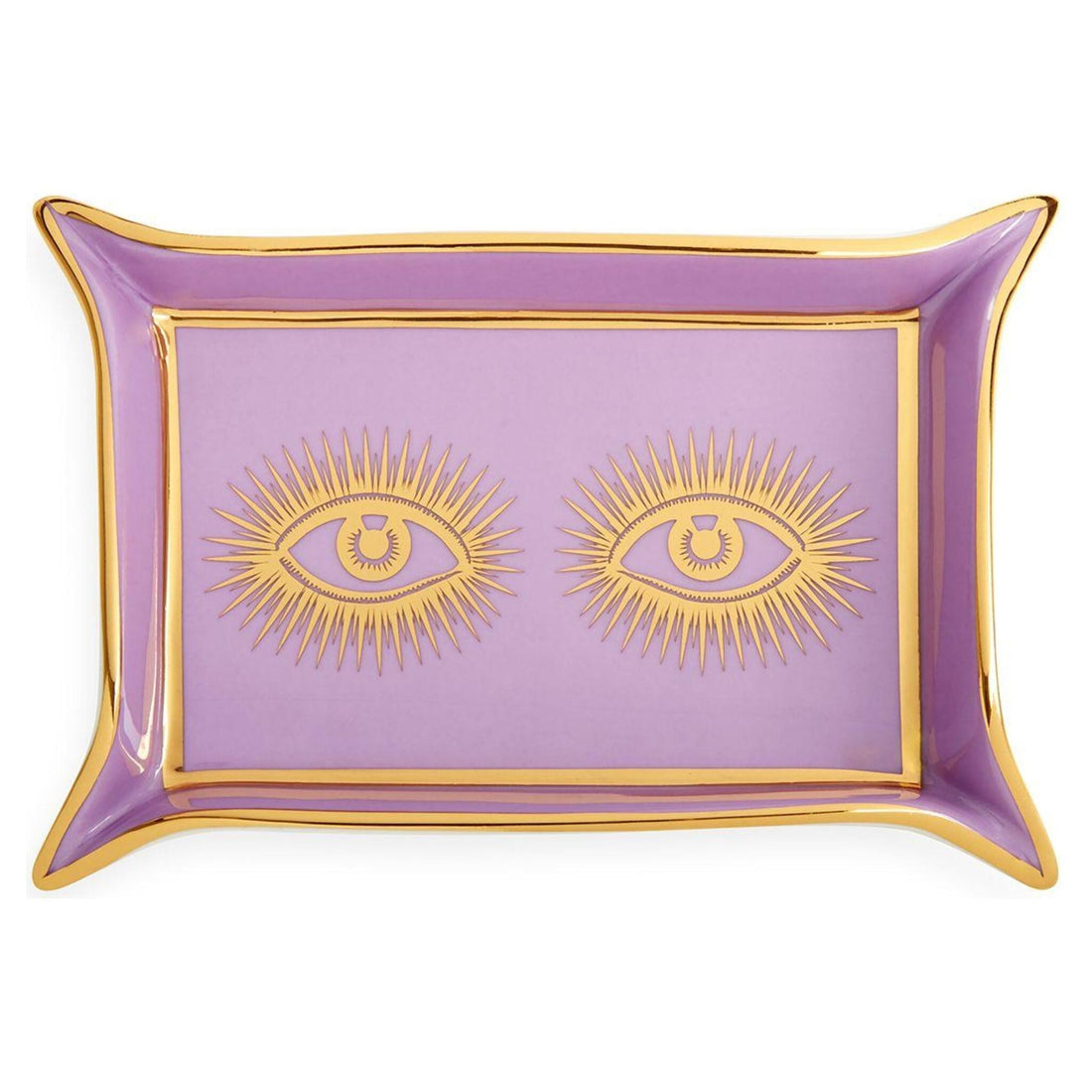 Jonathan Adler Eyes Valet Ablageschale aus Porzellan in Amethyst