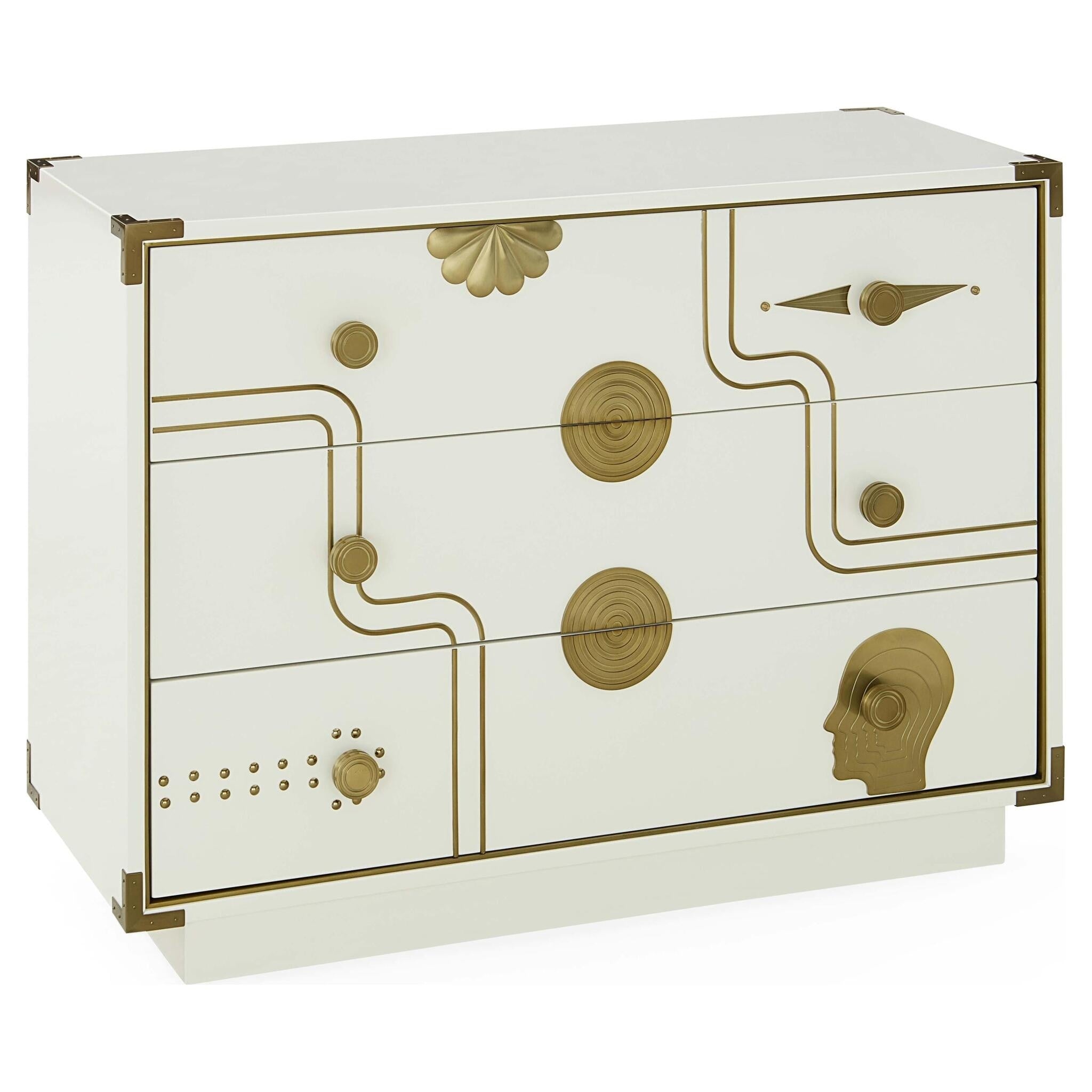 Gala Chest in Weiß als elegantes Statement-Möbelstück