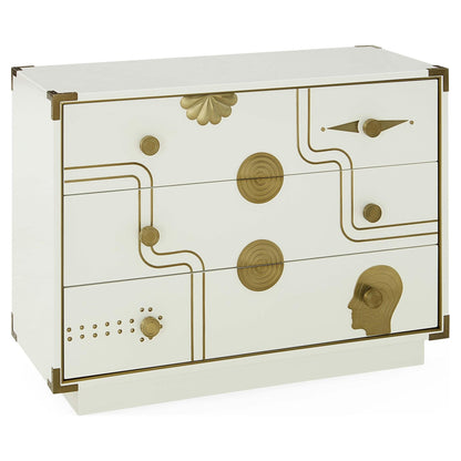 Gala Chest in Weiß als elegantes Statement-Möbelstück