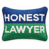 HONEST LAWYER Needlepoint Kissen von Jonathan Adler