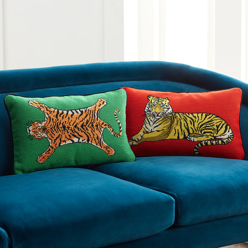 Kissen Tiger Needlepoint