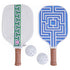 Jonathan Adler Labyrinth Pickleball Set mit zwei Schlägern und Bällen