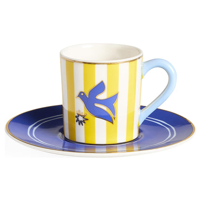 Künstlerisches Espresso-Tassen-Set aus der Playa Kollektion