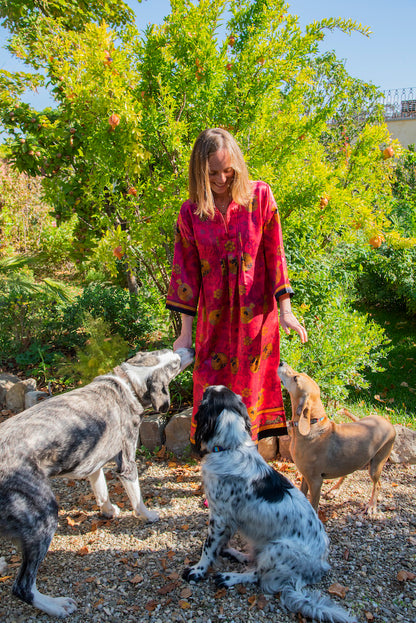 Kaftan MELOGRANO rot