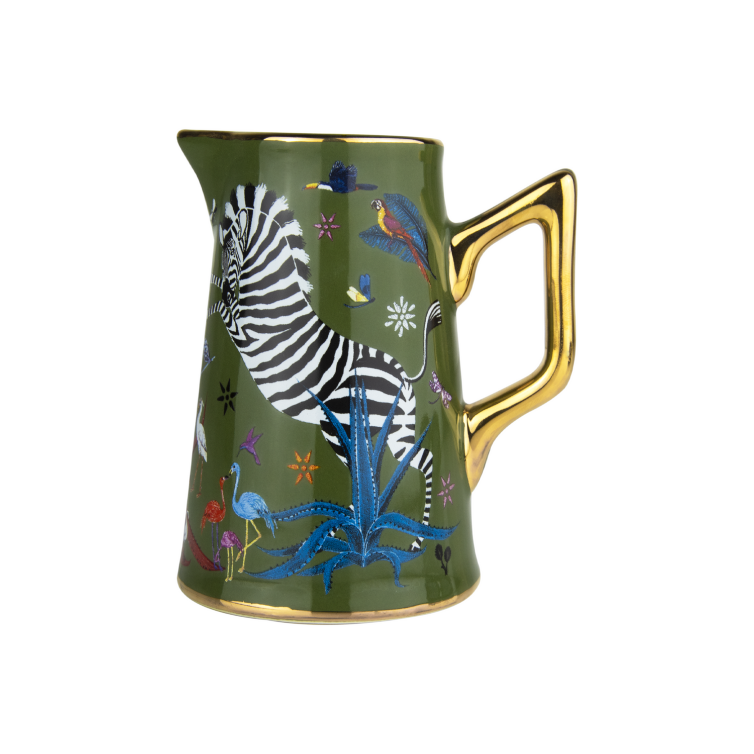 Mini-Karaffe Jug Ceramic Small Green mit passender Geschenkbox von Ortigia Sicilia