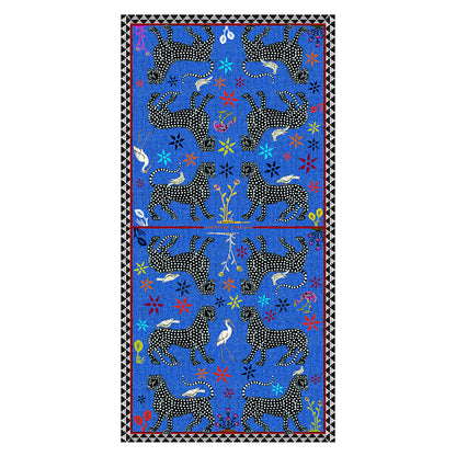Kaschmirschal MOSAIC Blu Negativo 200x100 cm  der Marke Ortigia Sicilia