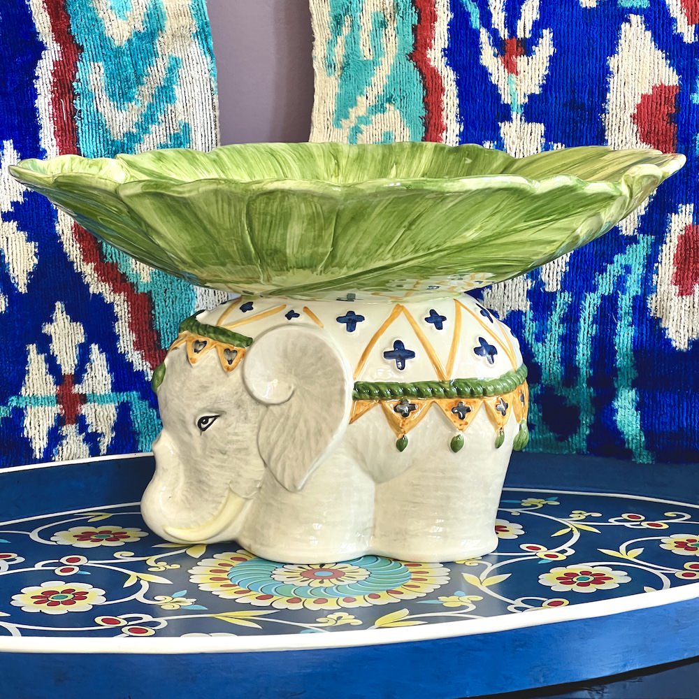 Keramik Schale Elefant Menagerie