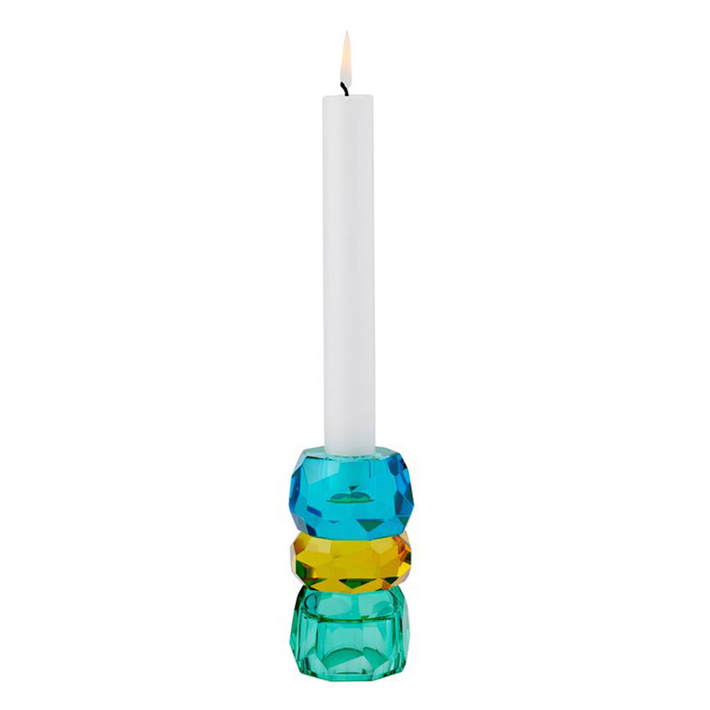 Kerzenständer PALISADES blau/gelb/grün
