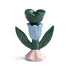 Candle Holder Blume Medium – Handbemalter Kerzenständer aus Steingut