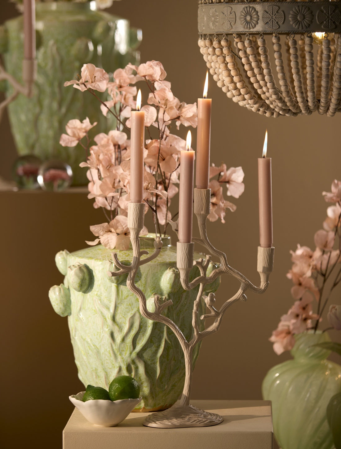 Designer Kerzenhalter von Light &amp; Living in organischer Form