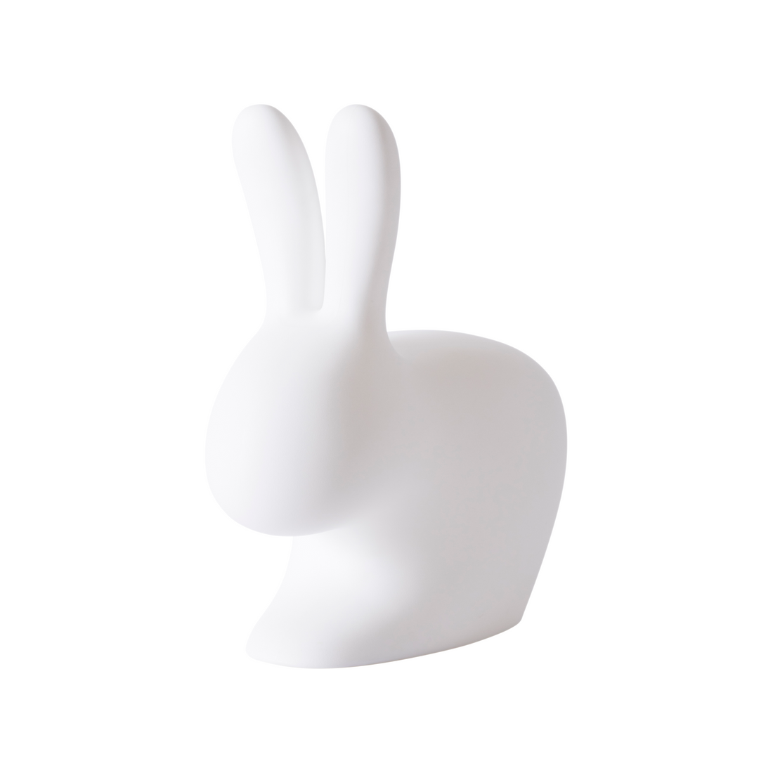Weißer RABBIT CHAIR BABY von Qeeboo in verspieltem Hasendesign.