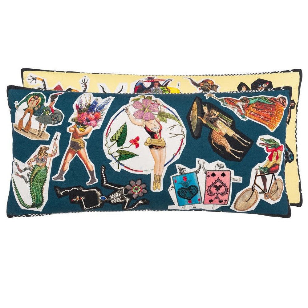 Christian Lacroix Circus Multicolore Kissen – Extravaganz im Decoupage-Stil