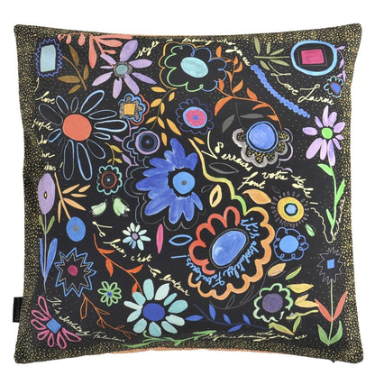 Kissen DITES LE AVEC DES FLEURS AZUR von Christian Lacroix für Designers Guild