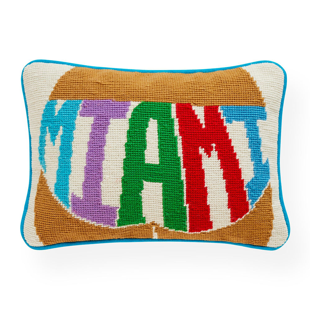 Cushion JET SET NEEDLEPOINT MIAMI multicolored GoodRoom8 GutRaum8