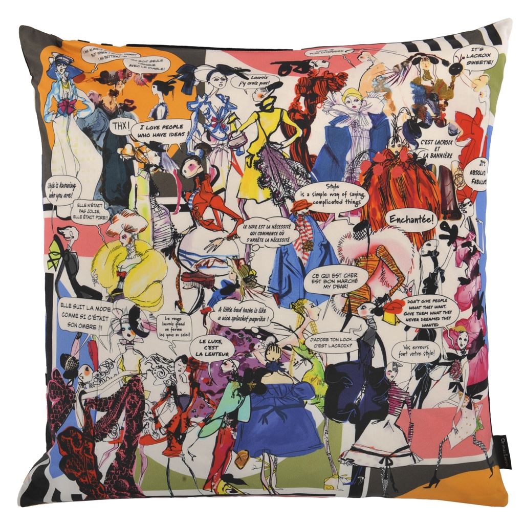 Kissen LACROIX GOSSIP MULTICOLORE von Christian Lacroix